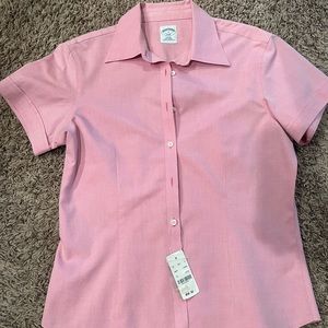 Brooks Brothers Fitted Short Sleeve Non Iron Shirt